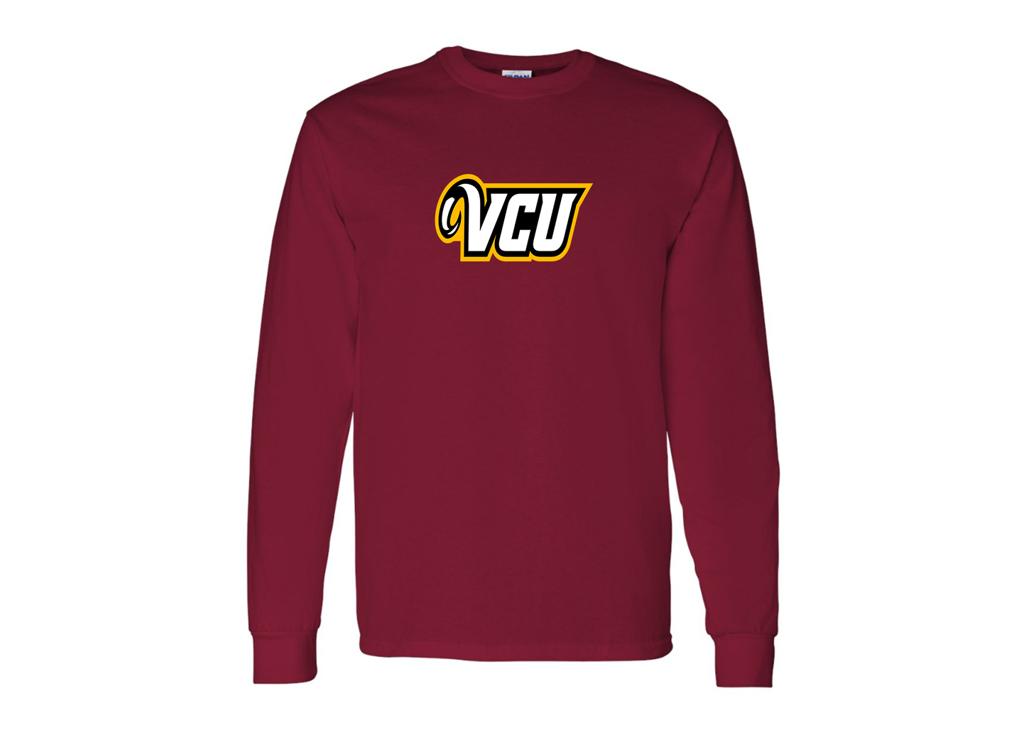 Men's Virginia Commonwealth Rams Gildan Heavy Cotton Long Sleeve T-Shirt