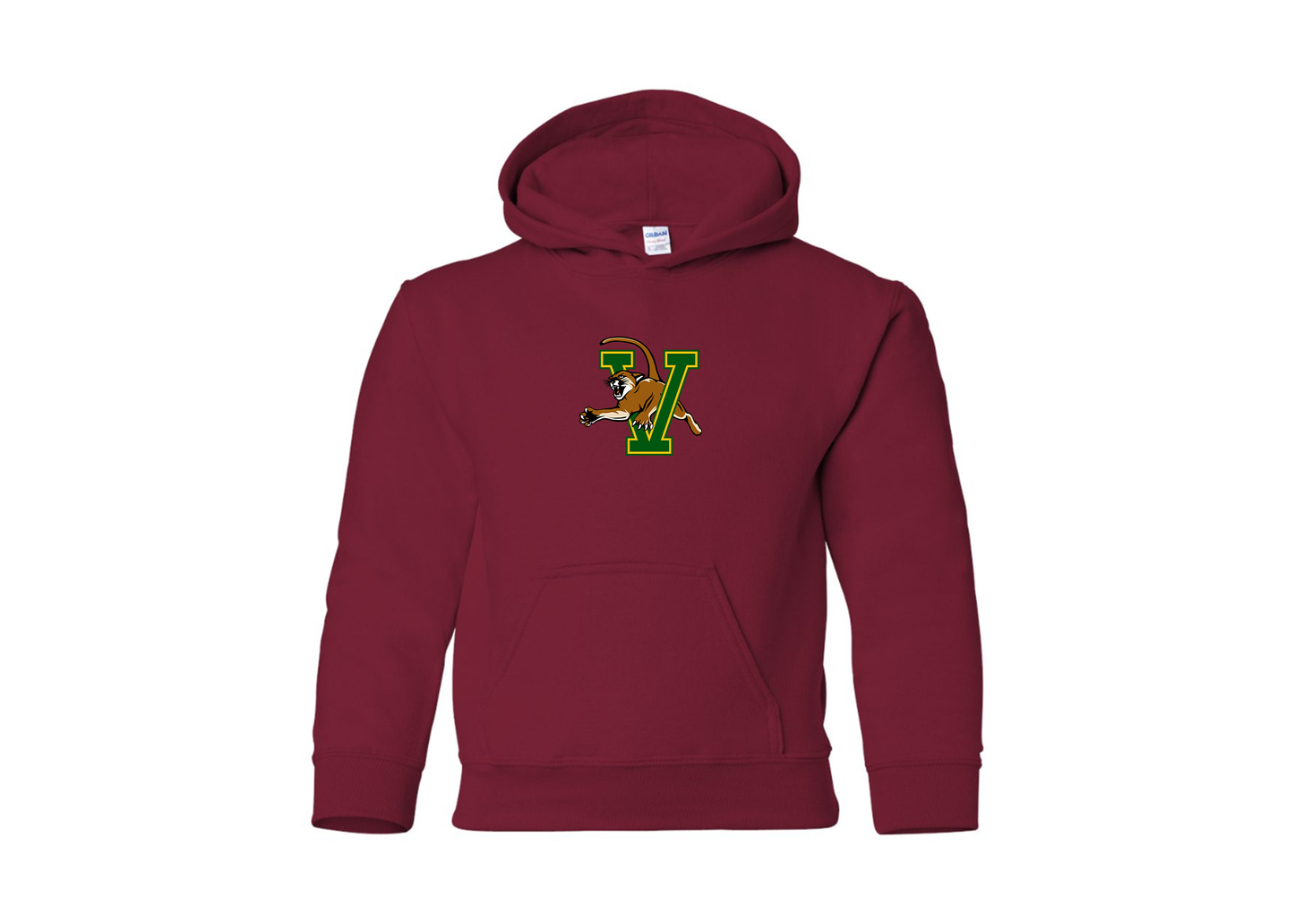 Youth Vermont Catamounts Gildan Heavy Blend  Hooded Sweatshirt