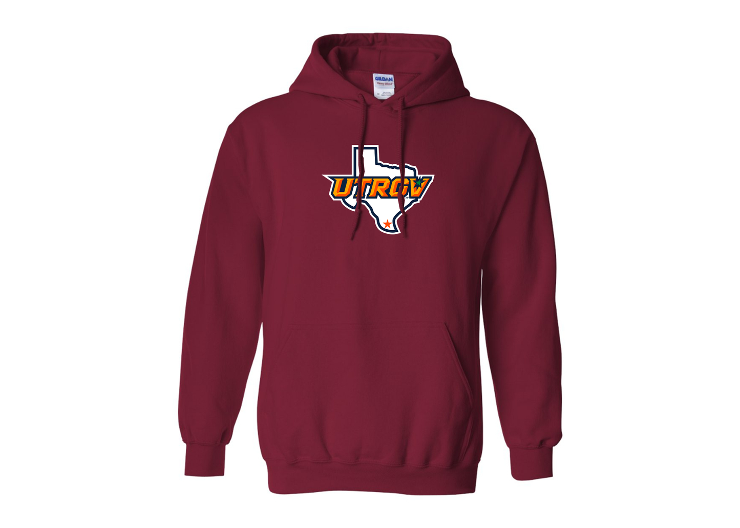 Men's UTRGV Vaqueros Gildan Heavy Blend Hooded Sweatshirt
