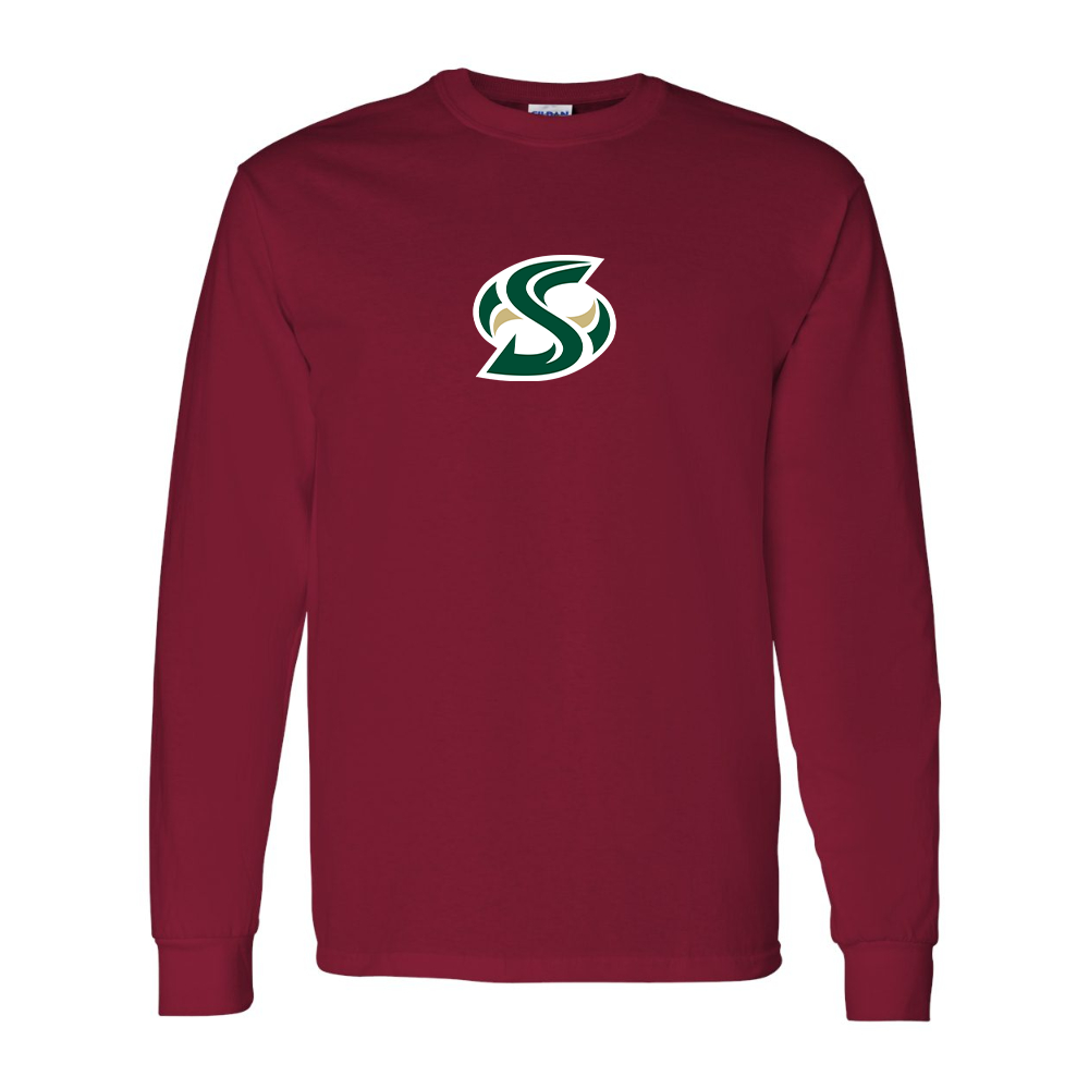 Men's Sacramento State Hornets Logo  Gildan Heavy Cotton Long Sleeve T-Shirt