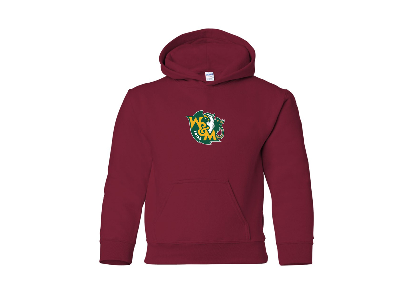 Youth William and Mary Tribe Gildan Heavy Blend  Hooded Sweatshirt