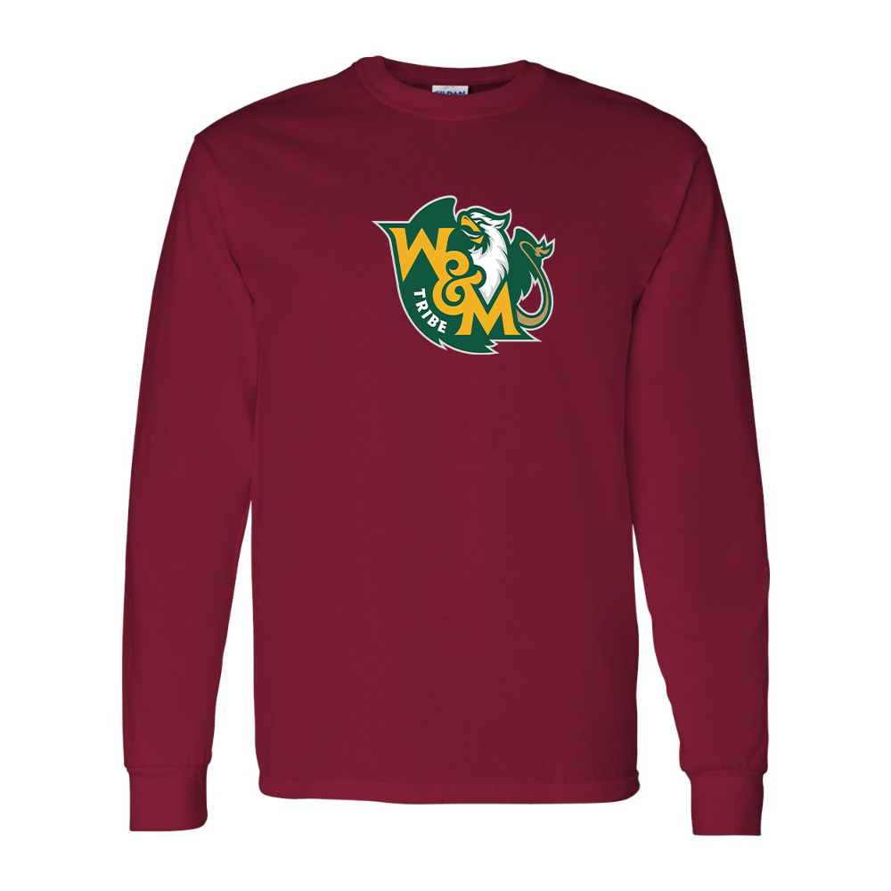 Men's William and Mary Tribe Gildan Heavy Cotton Long Sleeve T-Shirt