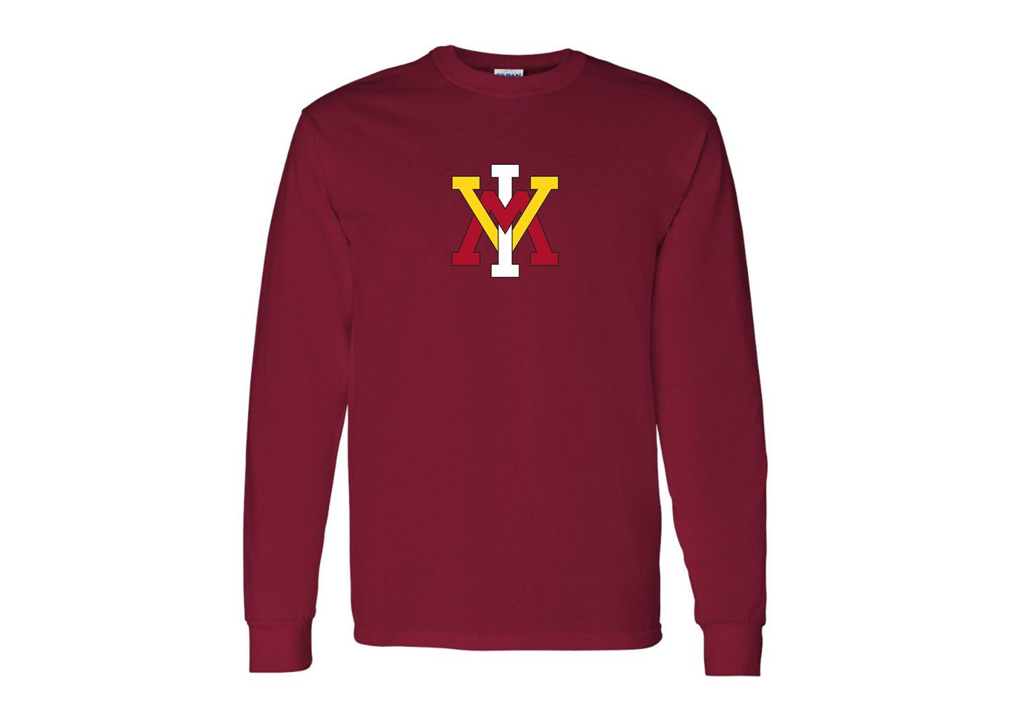 Men's VMI Keydets Gildan Heavy Cotton Long Sleeve T-Shirt