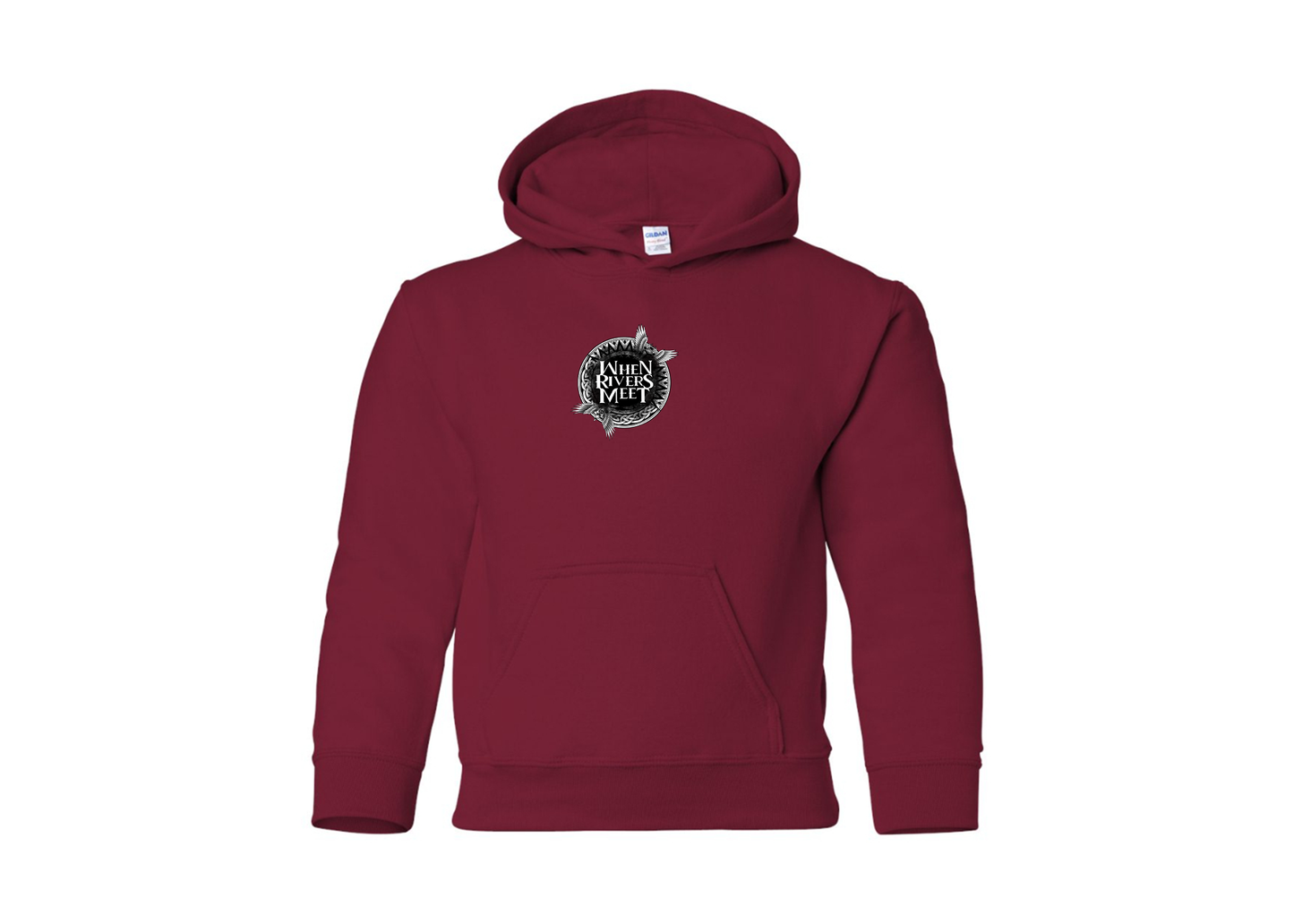 Youth When Rivers Meet Gildan Heavy Blend  Hooded Sweatshirt