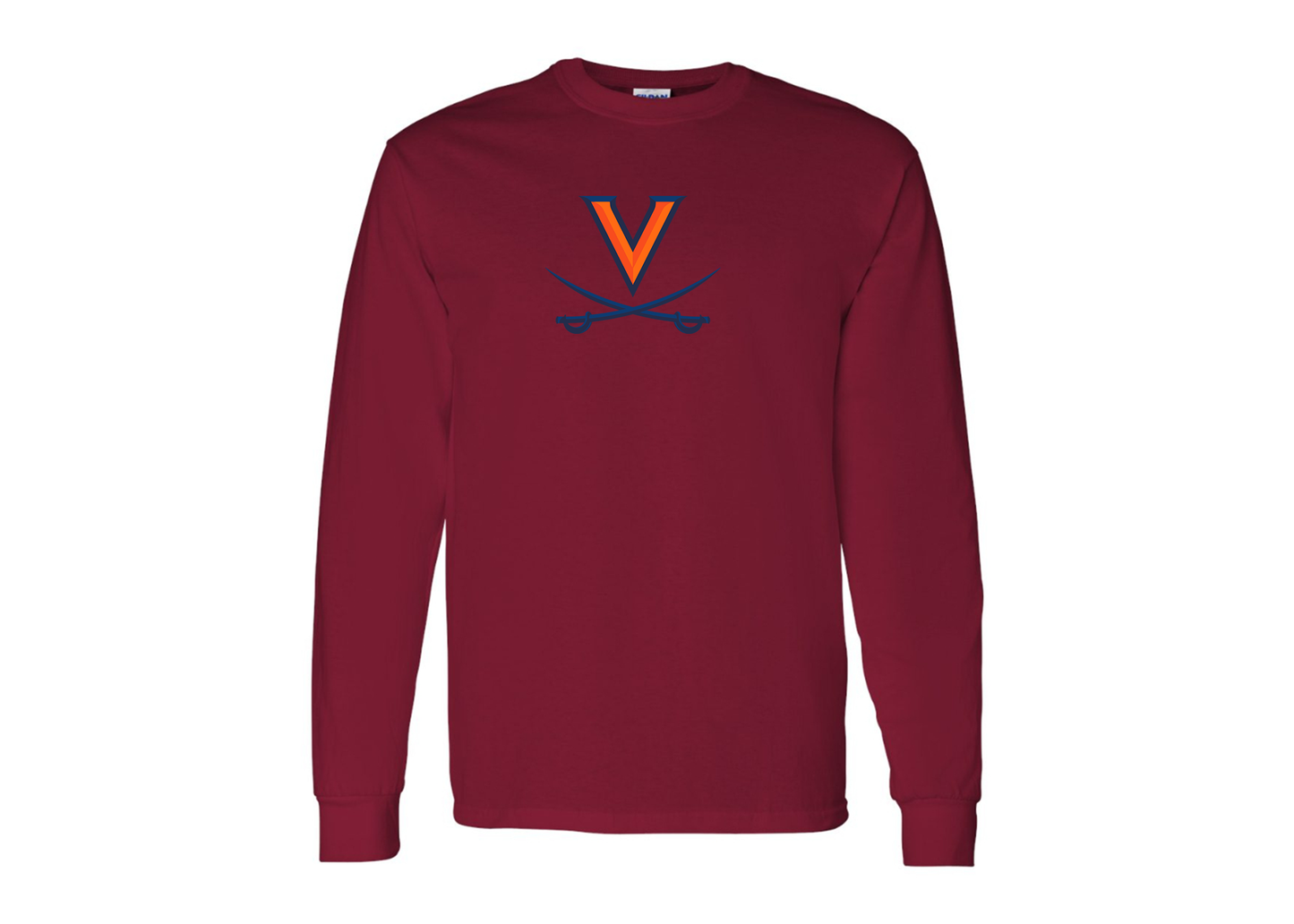 Men's Virginia Cavaliers Gildan Heavy Cotton Long Sleeve T-Shirt