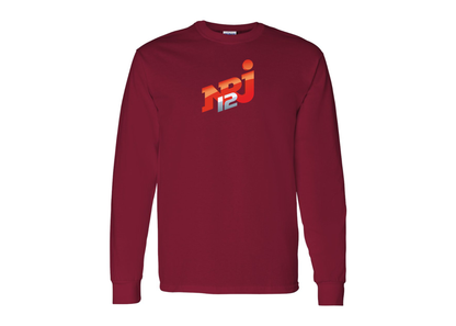 Men's NRJ 12 Logo Gildan Heavy Cotton Long Sleeve T-Shirt