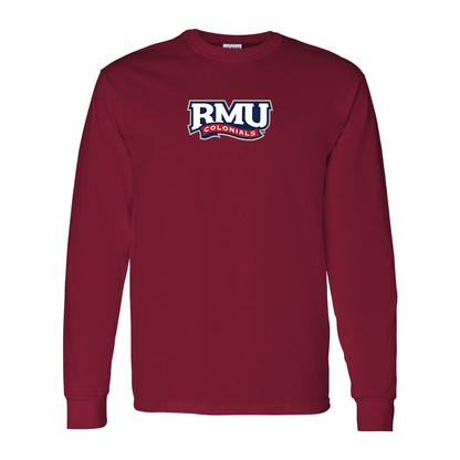 Men's Robert Morris Colonials Logo Gildan Heavy Cotton Long Sleeve T-Shirt