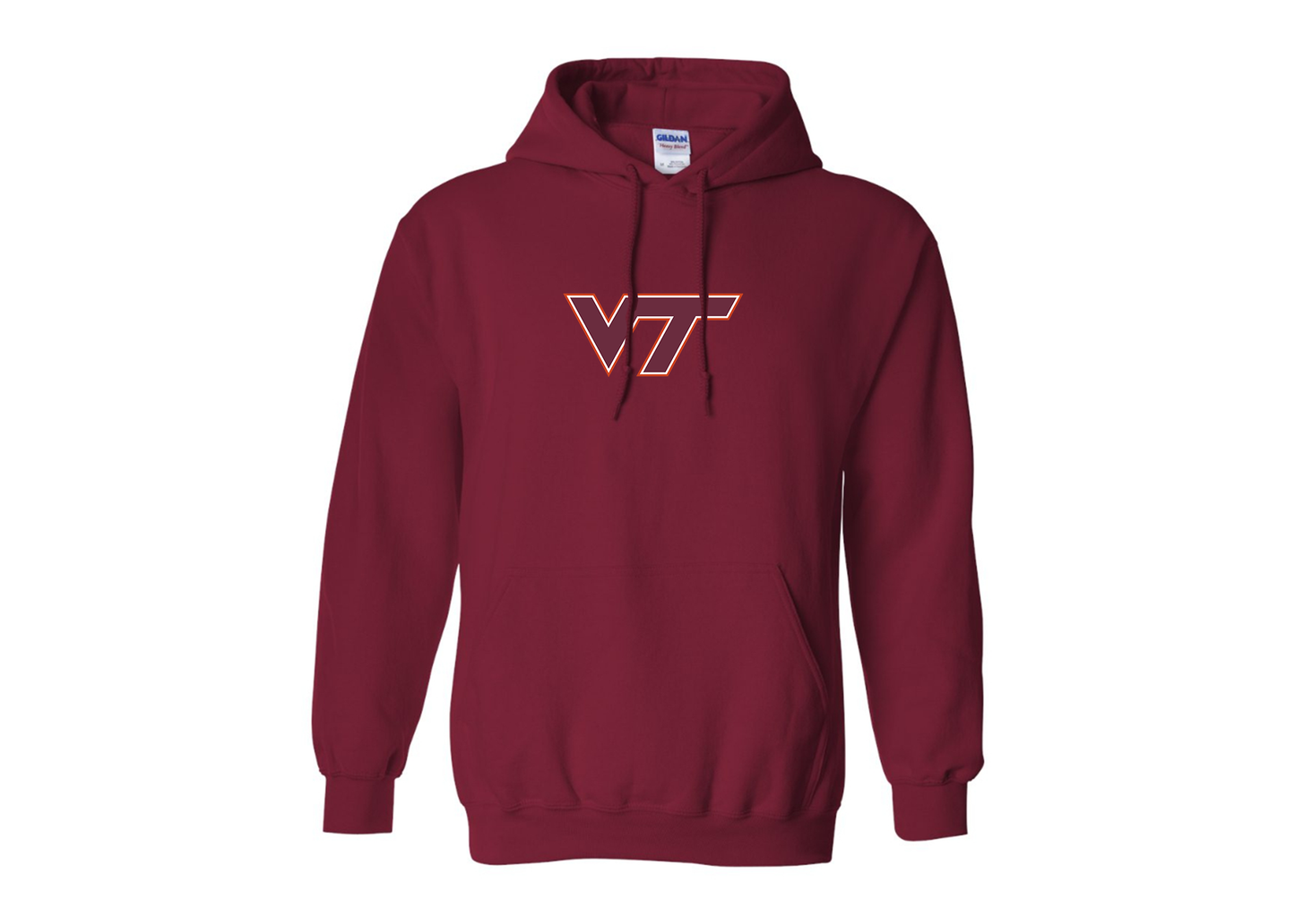 Men's Virginia Tech Hokies Gildan  Heavy Blend Hooded Sweatshirt