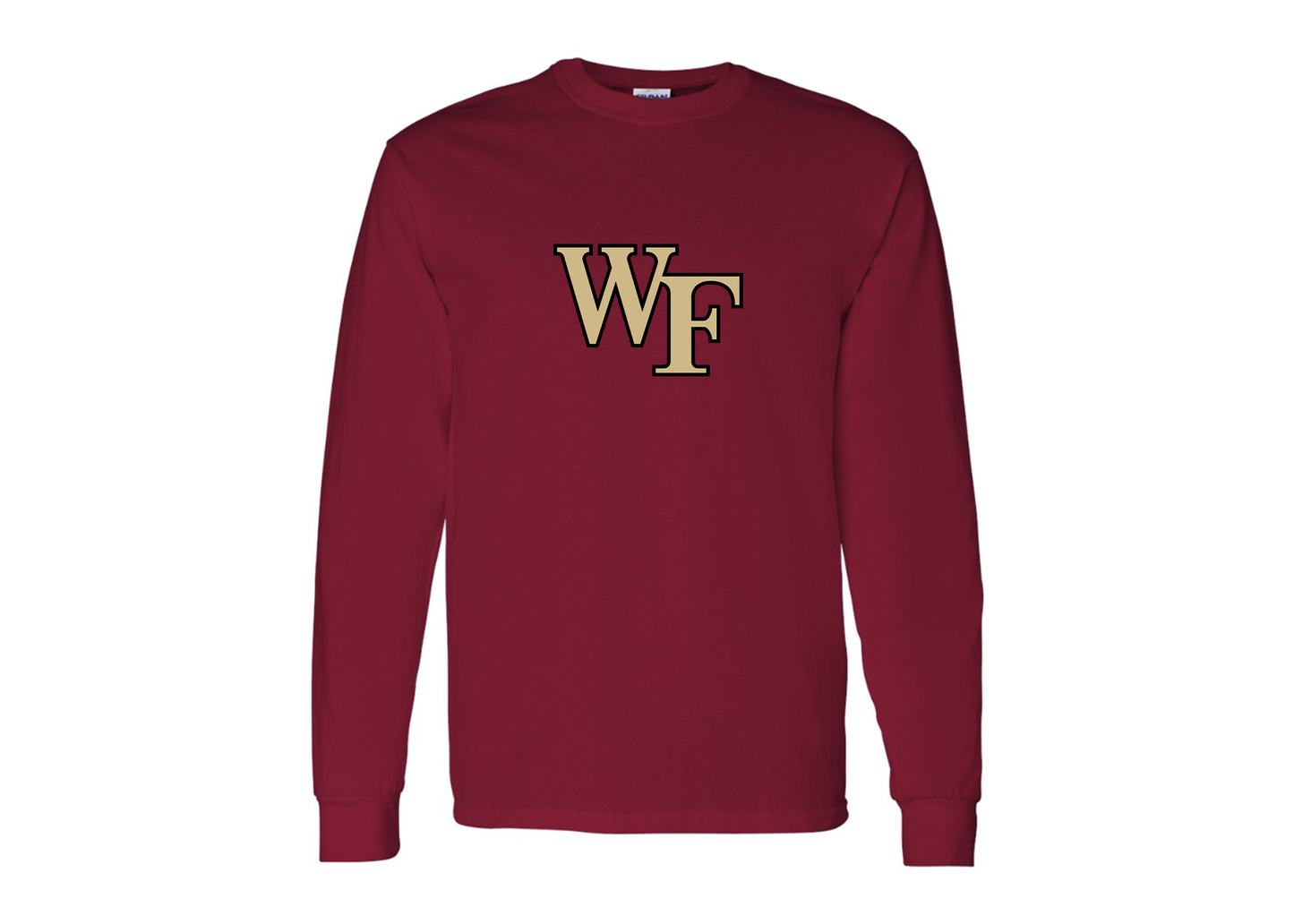Men's Wake Forest Demon Deacons Gildan Heavy Cotton Long Sleeve T-Shirt