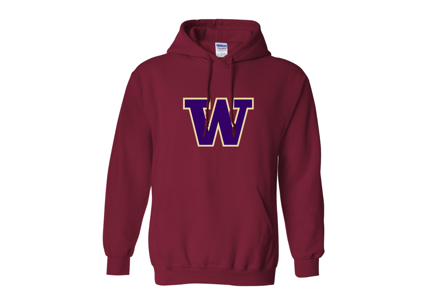 Men's Washington Huskies Gildan  Heavy Blend Hooded Sweatshirt
