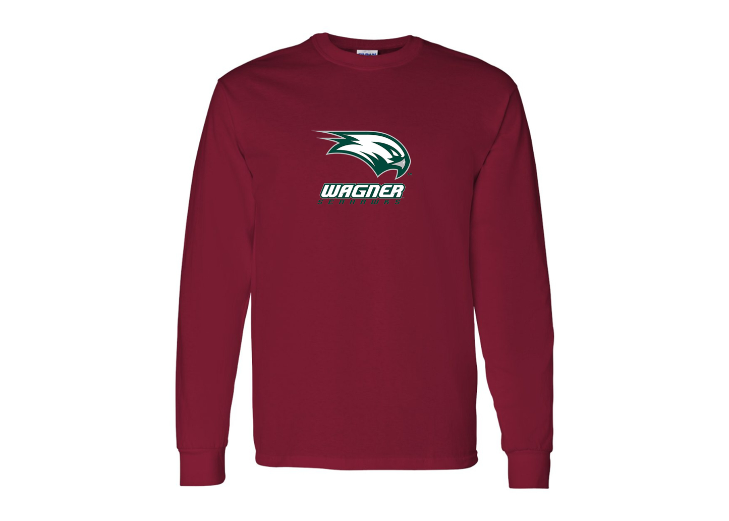Men's Wagner Seahawks Gildan Heavy Cotton Long Sleeve T-Shirt