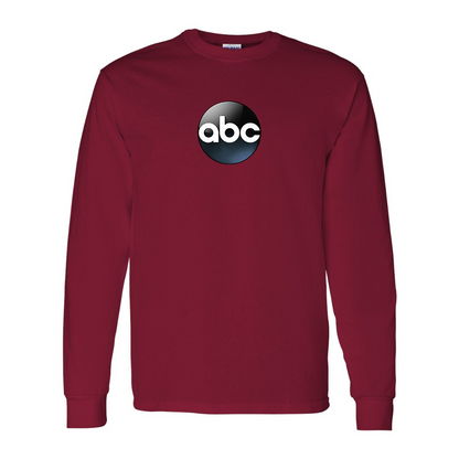 Men's Abc Logo Gildan Heavy Cotton Long Sleeve T-Shirt