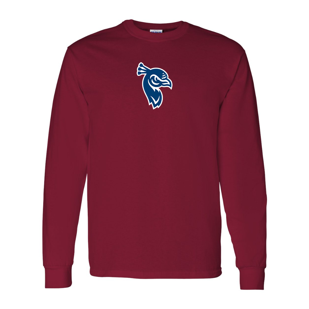 Men's Saint Peters Peacocks Logo Gildan Heavy Cotton Long Sleeve T-Shirt