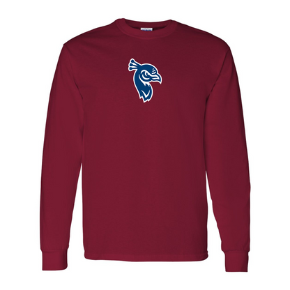 Men's Saint Peters Peacocks Logo Gildan Heavy Cotton Long Sleeve T-Shirt