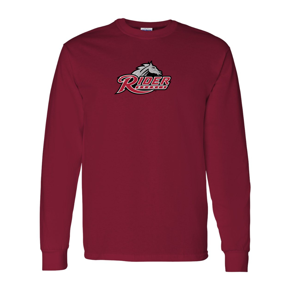 Men's Rider Broncs Logo Gildan Heavy Cotton Long Sleeve T-Shirt
