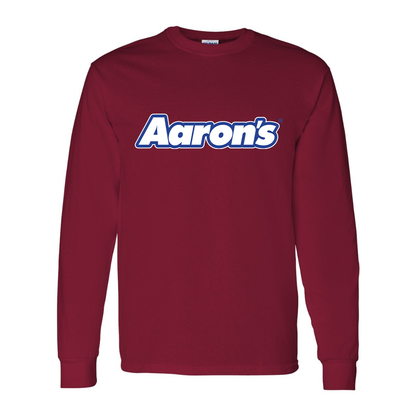 Men's Aaron_s Logo Gildan Heavy Cotton Long Sleeve T-Shirt
