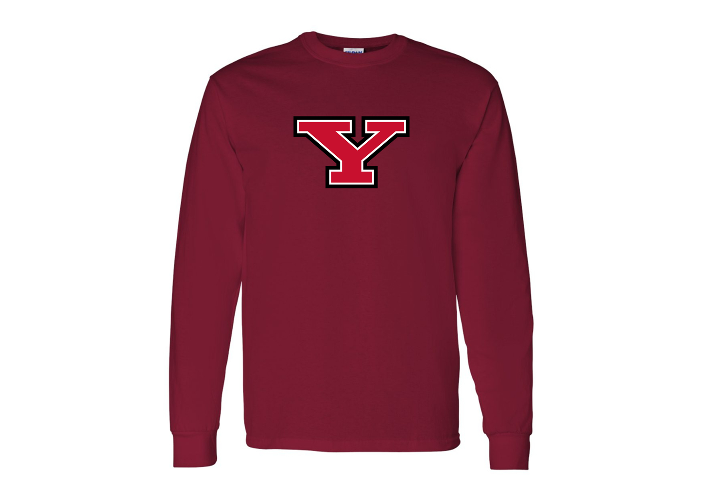 Men's Youngstown State Penguins Gildan Heavy Cotton Long Sleeve T-Shirt