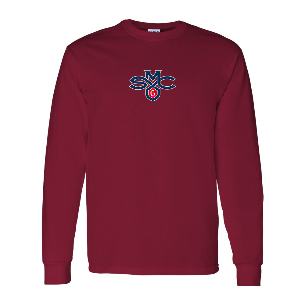 Men's Saint Marys Gaels Logo Gildan Heavy Cotton Long Sleeve T-Shirt