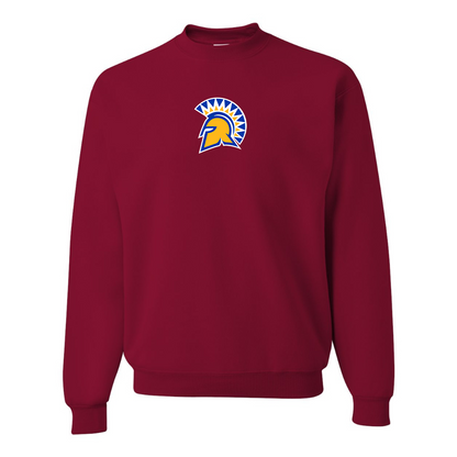 Men's San Jose State Spartans Logo JERZEES NuBlend Crewneck Sweatshirt