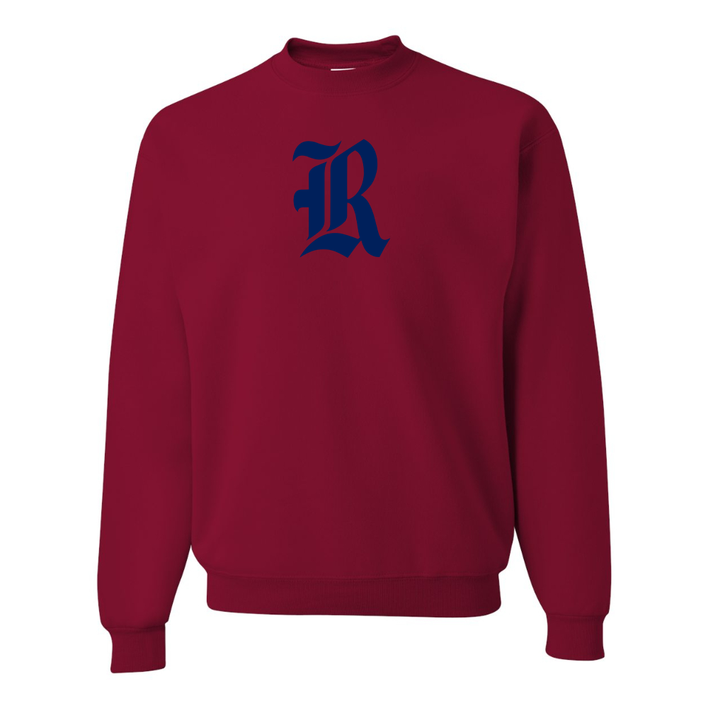 Men's Rice Owls Logo  JERZEES NuBlend Crewneck Sweatshirt