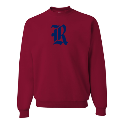 Men's Rice Owls Logo  JERZEES NuBlend Crewneck Sweatshirt