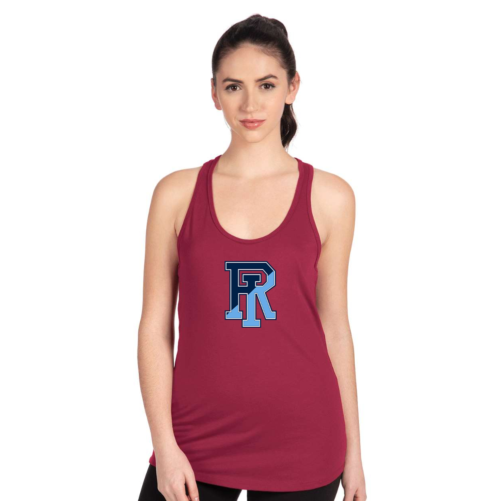 Women's Rhode Island Rams Logo Next Level Ideal Racerback Tank