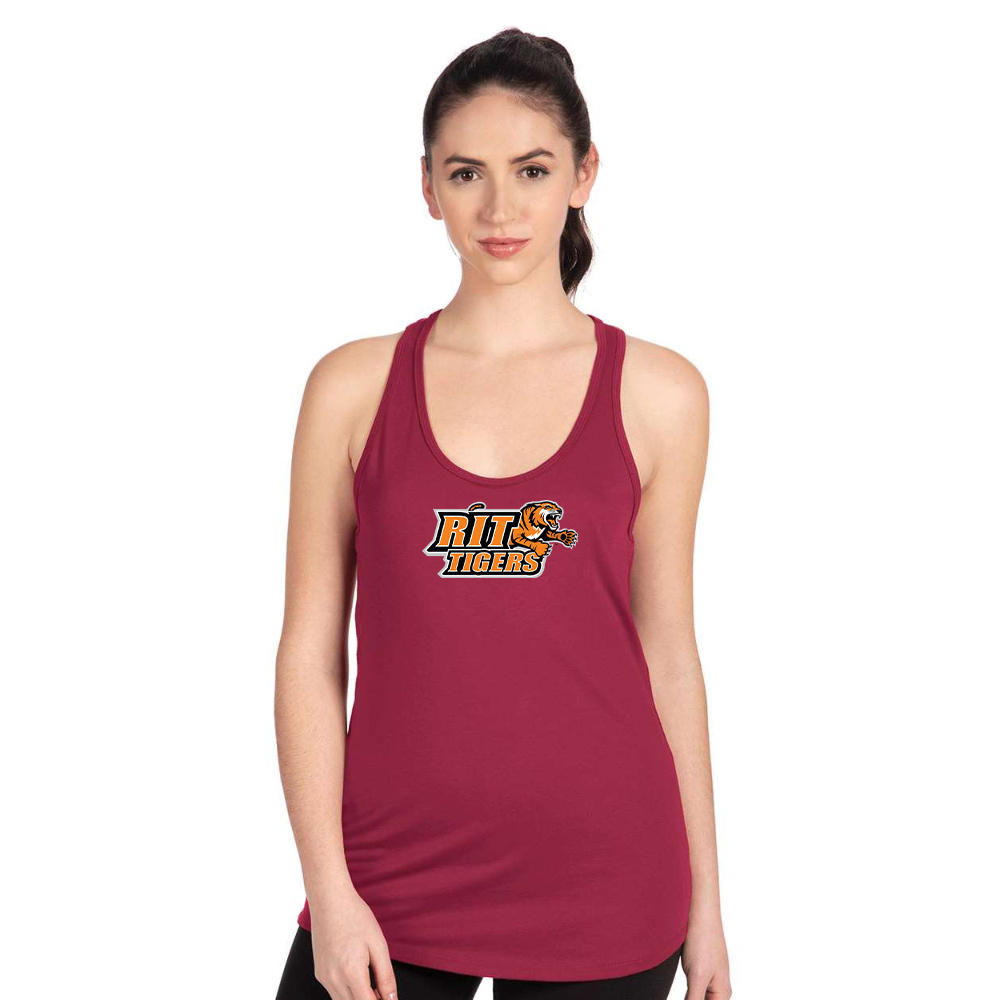 Women's RIT Tigers Logo Next Level Ideal Racerback Tank
