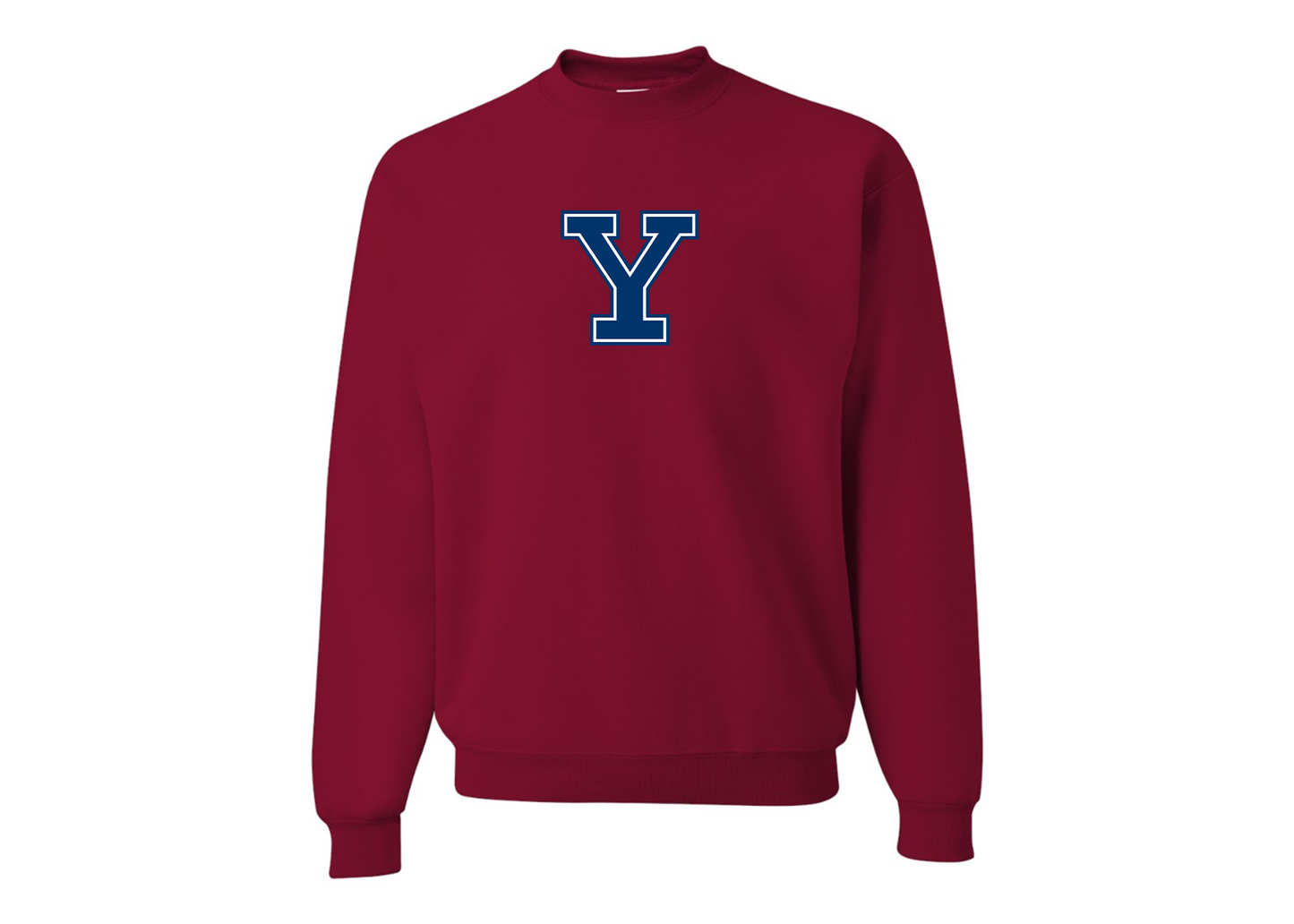 Men's Yale Bulldogs JERZEES NuBlend Crewneck Sweatshirt