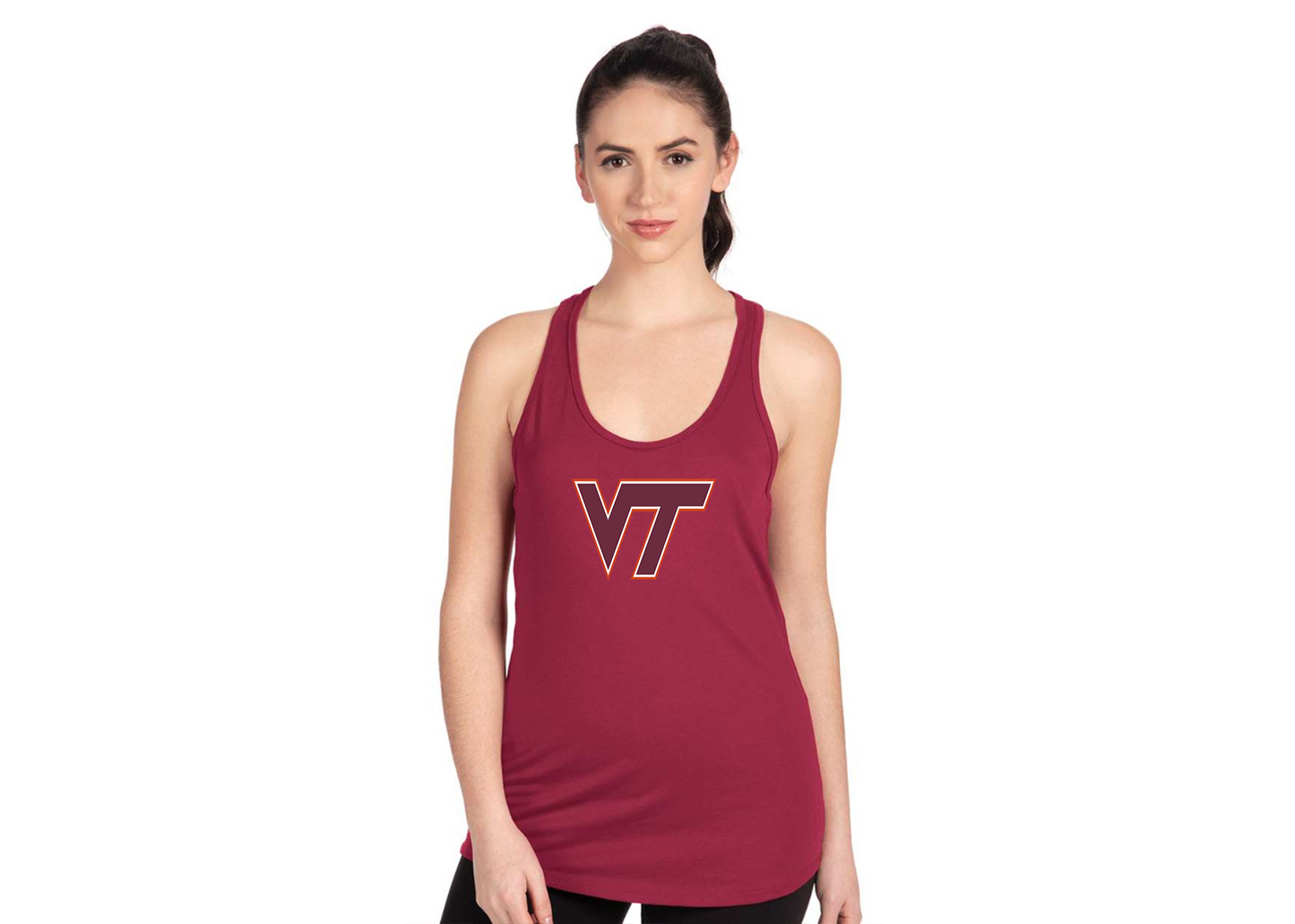 Women's Virginia Tech Hokies Next Level Ideal Racerback Tank