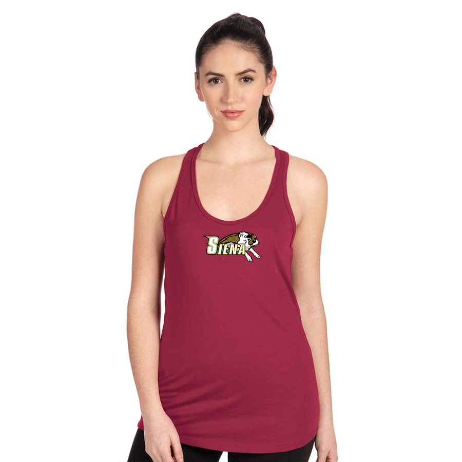 Women's Siena Saints Logo Next Level Ideal Racerback Tank