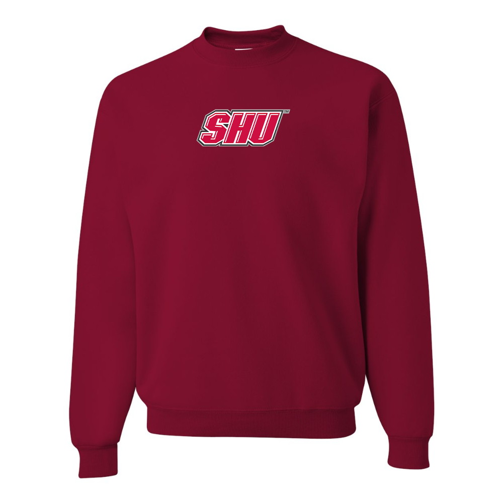 Men's Sacred Heart Pioneers Logo JERZEES NuBlend Crewneck Sweatshirt