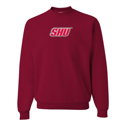 Men's Sacred Heart Pioneers Logo JERZEES NuBlend Crewneck Sweatshirt
