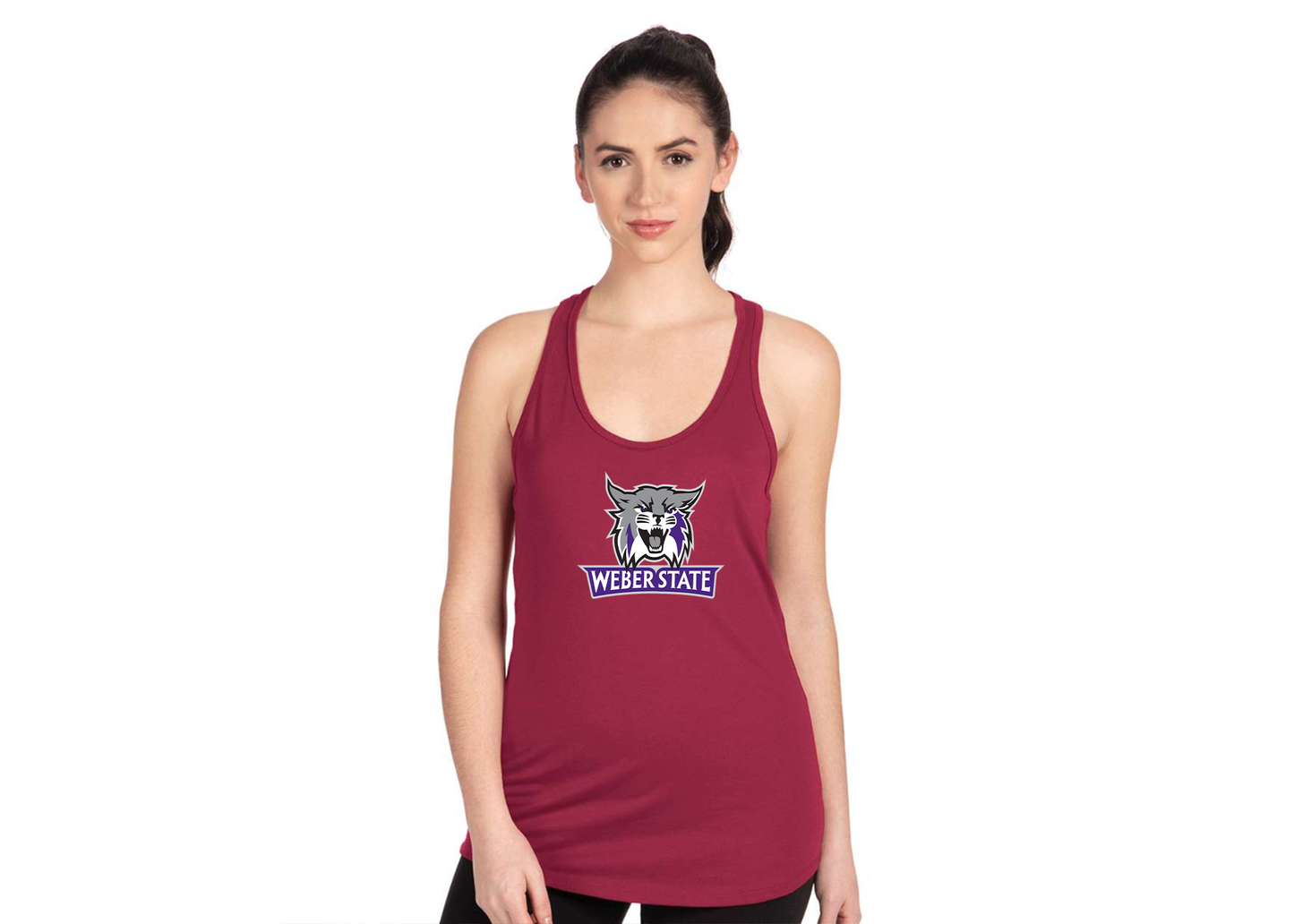 Women's Weber State Wildcats Next Level Ideal Racerback Tank