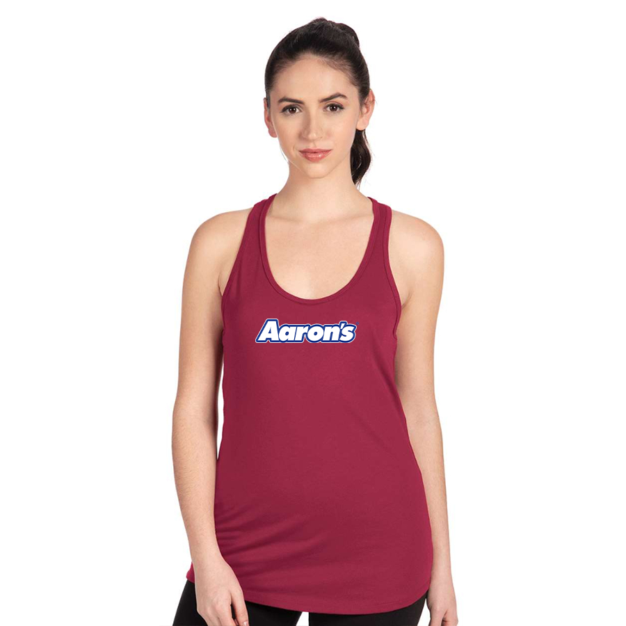 Women's Aaron_s Logo Next Level Ideal Racerback Tank
