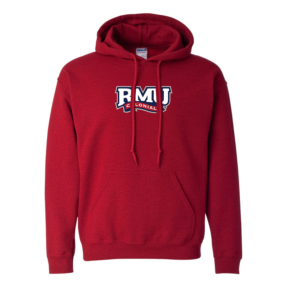 Men's Robert Morris Colonials Logo Gildan  Heavy Blend Hooded Sweatshirt