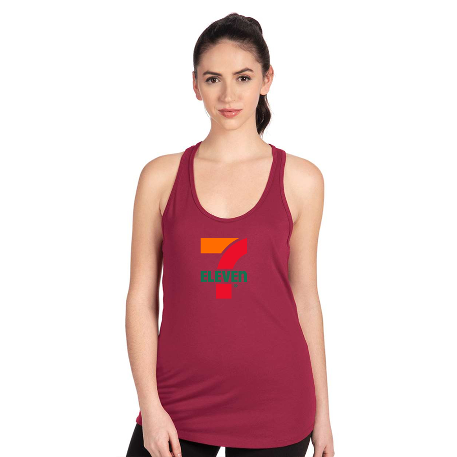 Women's 7 Eleven Logo Next Level Ideal Racerback Tank