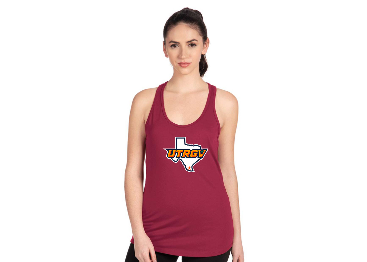 Women's UTRGV Vaqueros Next Level Ideal Racerback Tank
