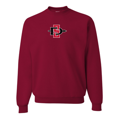 Men's San Diego State Aztecs Logo  JERZEES NuBlend Crewneck Sweatshirt