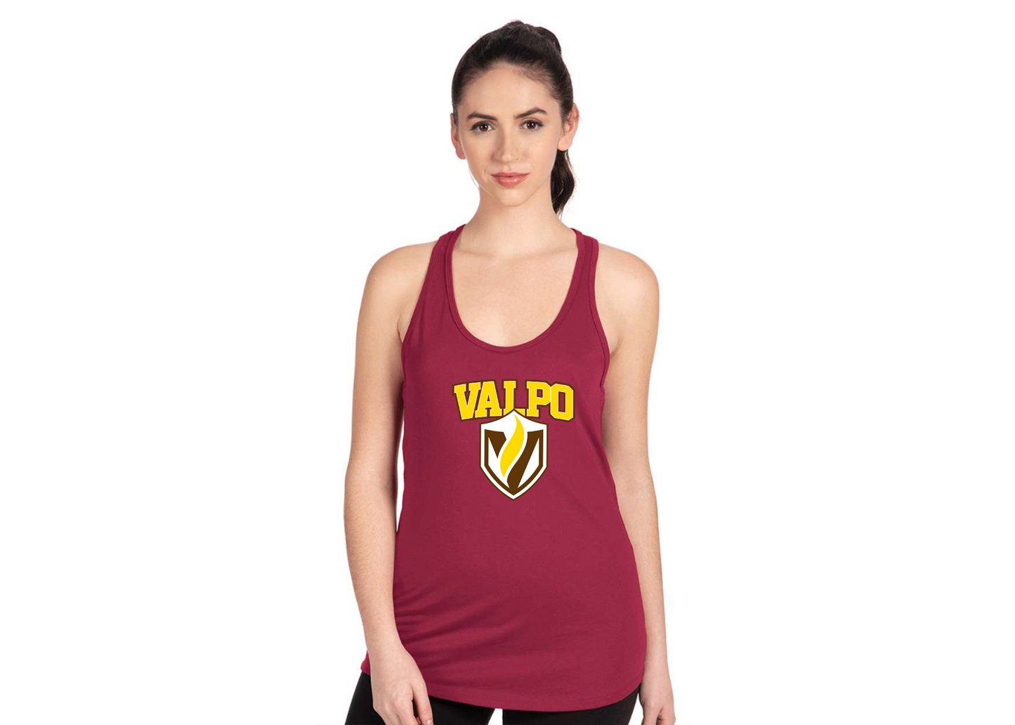 Women's Valparaiso Crusaders Next Level Ideal Racerback Tank