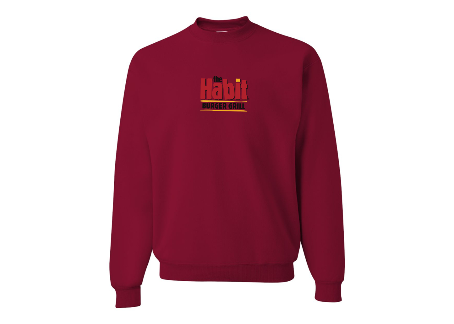 Men's The Habit Burger Grill JERZEES NuBlend Crewneck Sweatshirt