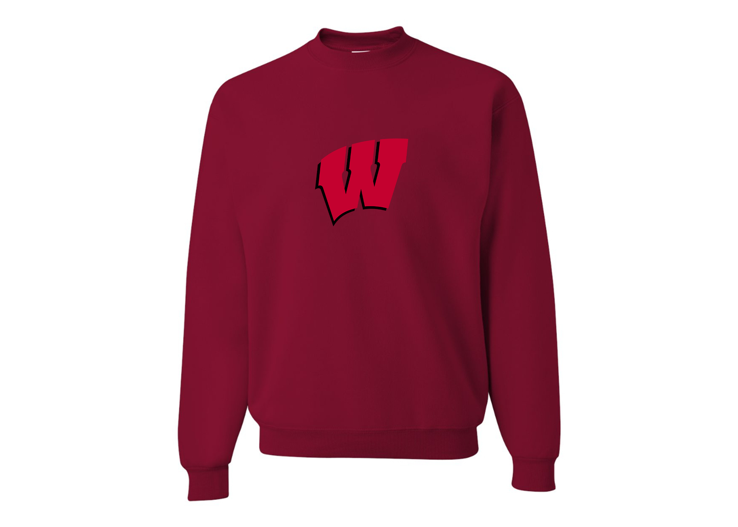 Men's Wisconsin Badgers JERZEES NuBlend Crewneck Sweatshirt