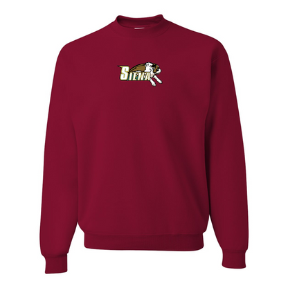 Men's Siena Saints Logo  JERZEES NuBlend Crewneck Sweatshirt