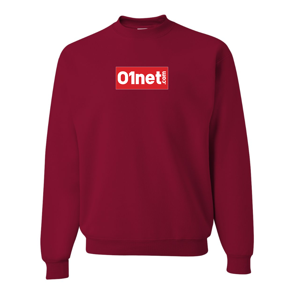 Men's 01net Logo JERZEES NuBlend Crewneck Sweatshirt