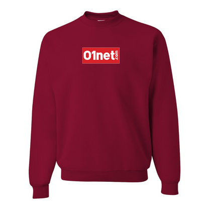 Men's 01net Logo JERZEES NuBlend Crewneck Sweatshirt