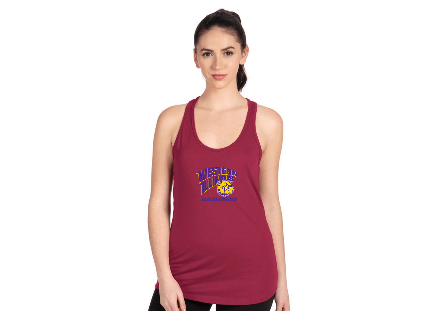 Women's Western Illinois Leathernecks Next Level Ideal Racerback Tank