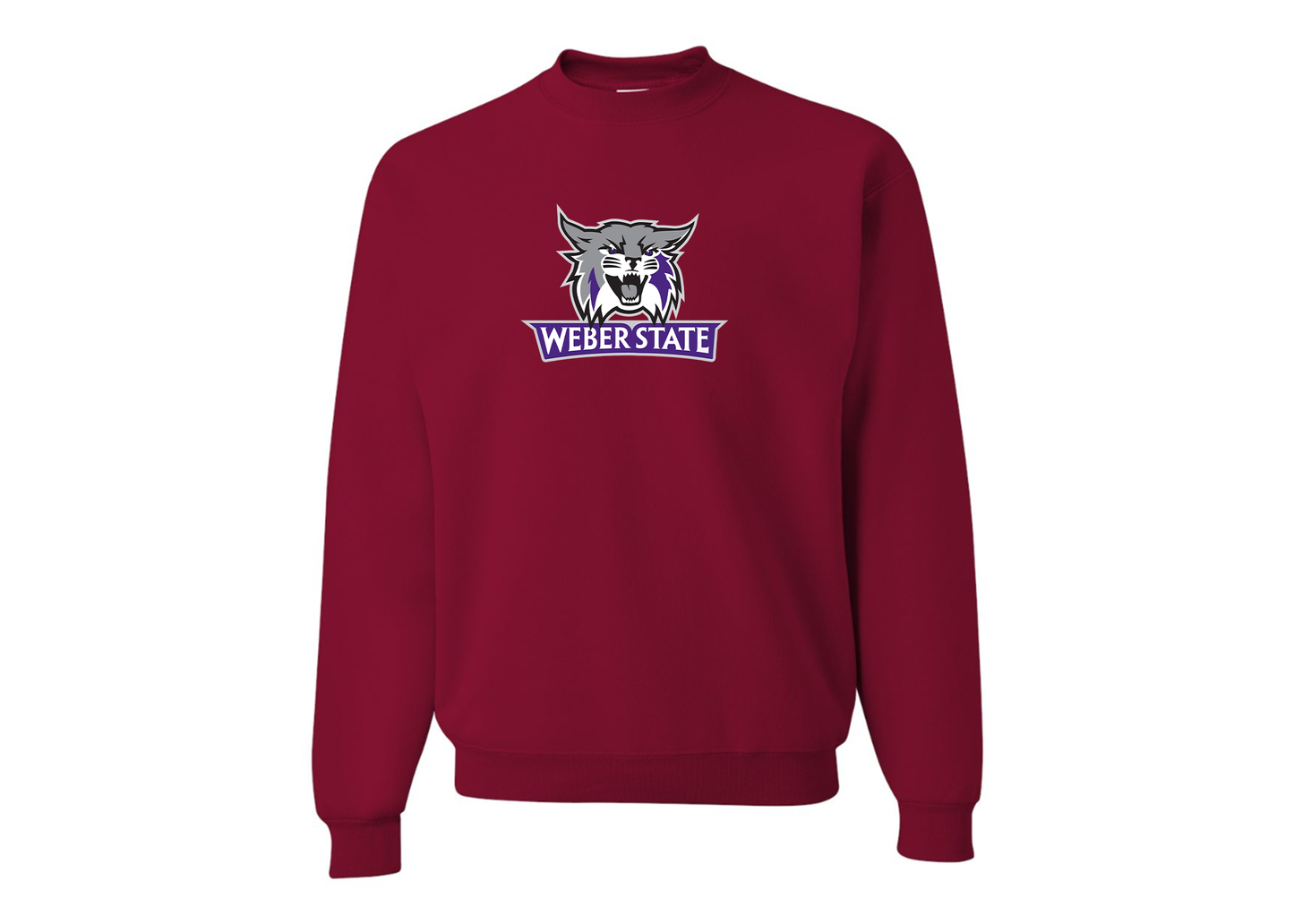 Men's Weber State Wildcats JERZEES NuBlend Crewneck Sweatshirt