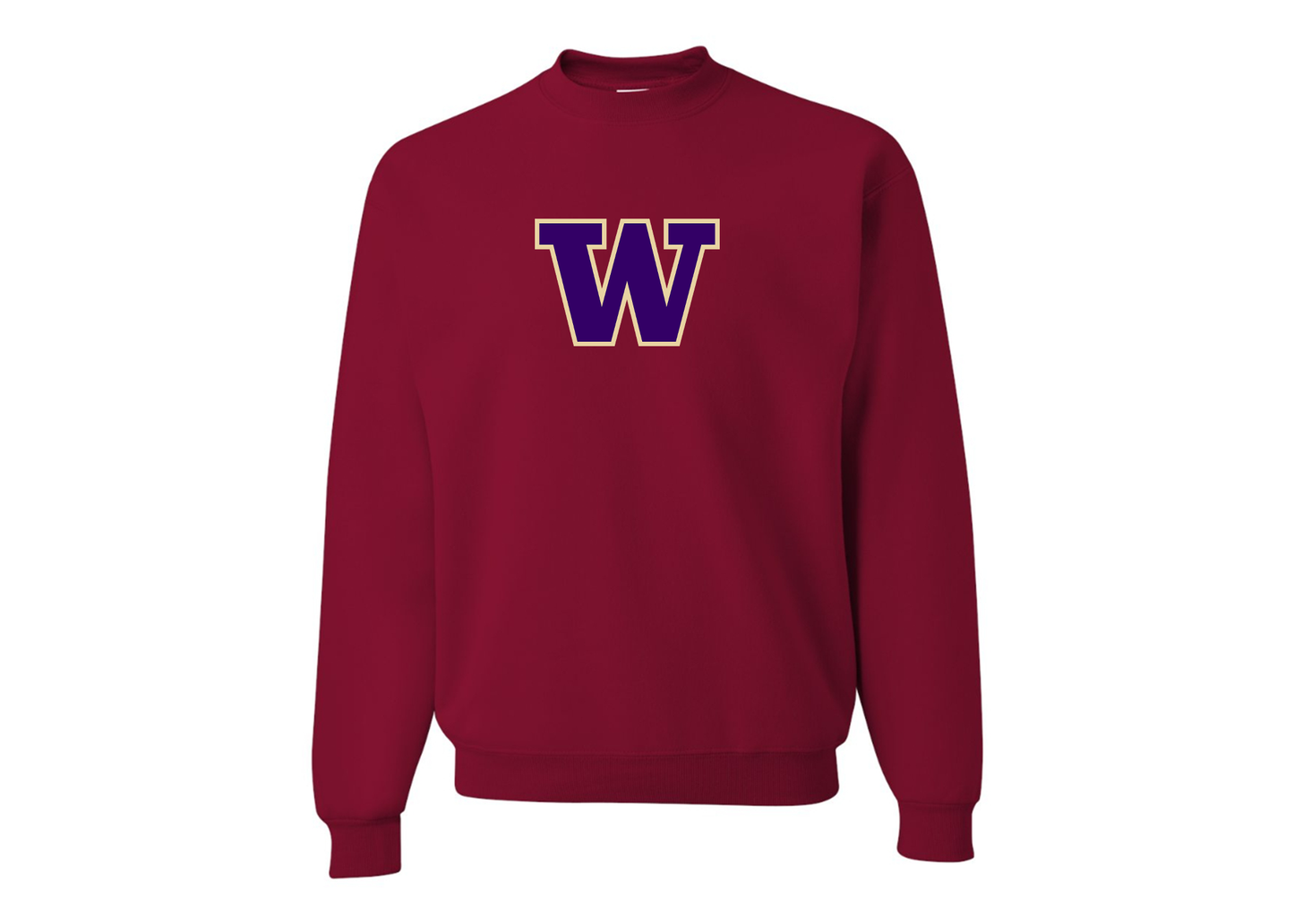 Men's Washington Huskies JERZEES NuBlend Crewneck Sweatshirt