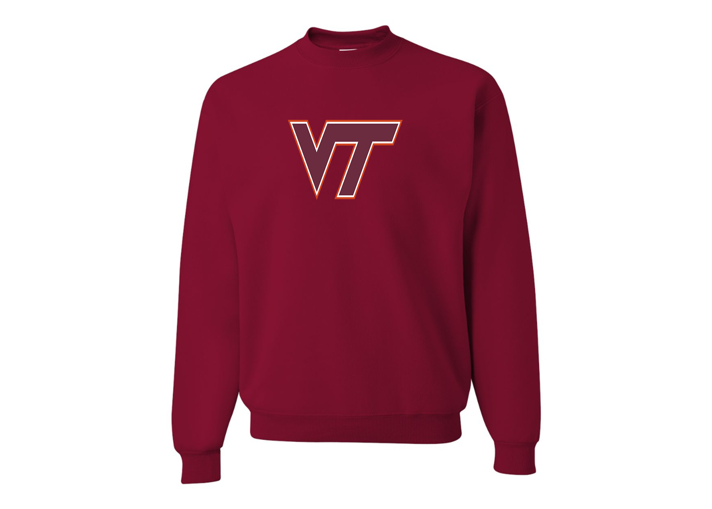 Men's Virginia Tech Hokies JERZEES NuBlend Crewneck Sweatshirt