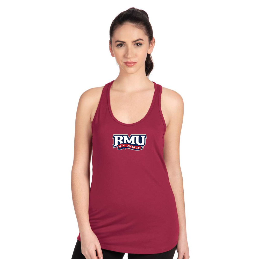 Women's Robert Morris Colonials Logo Next Level Ideal Racerback Tank