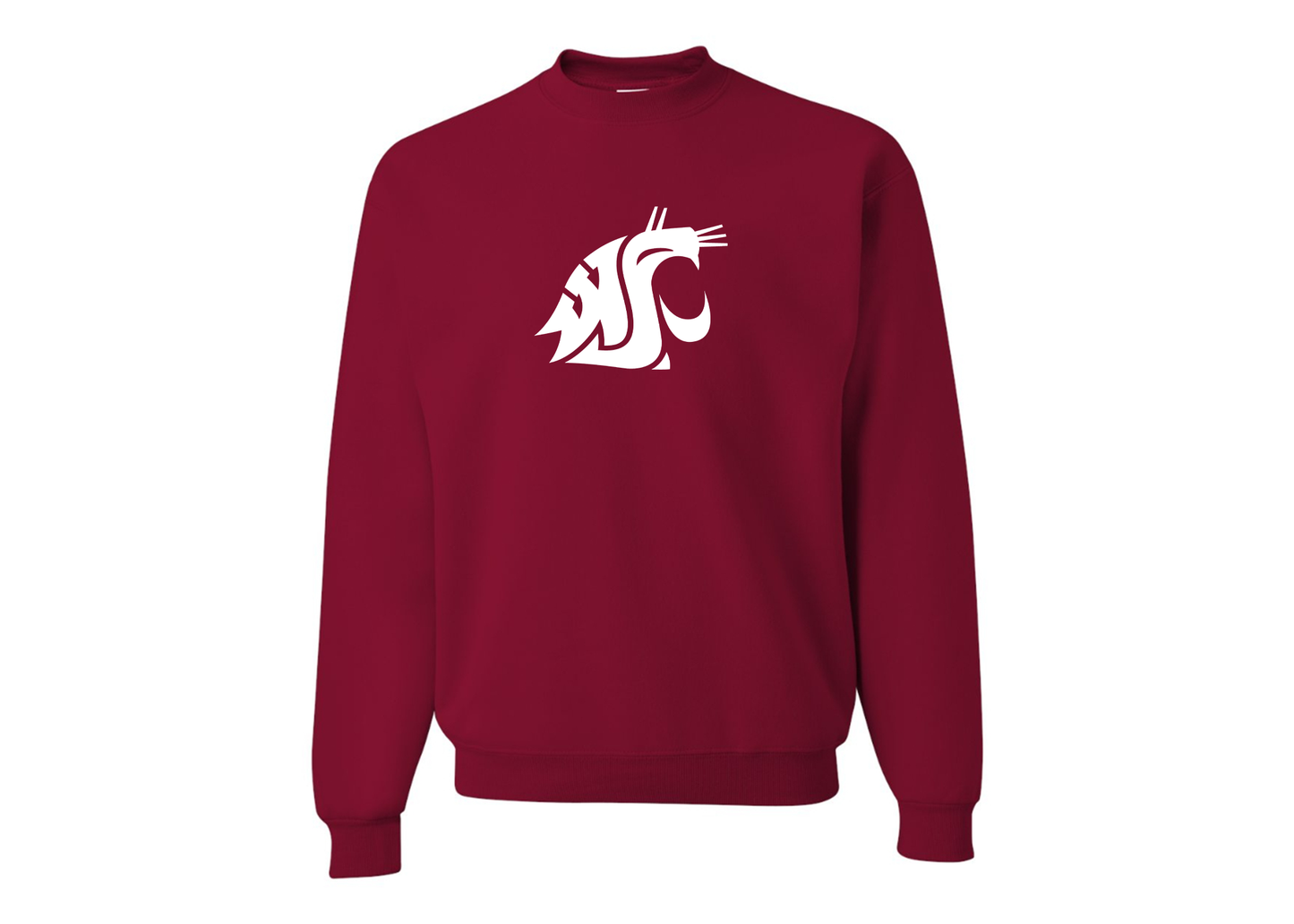 Men's Washington State Cougars JERZEES NuBlend Crewneck Sweatshirt